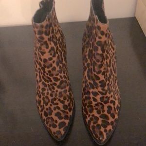 Marc Fisher animal print booties
